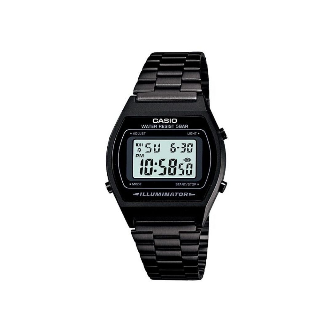 Casio Vintage B640WB 1A Black Stainless Steel Men Watch Women Watch